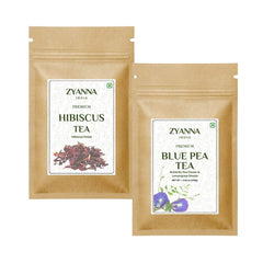 Hibiscus Tea  & Blue Pea Tea