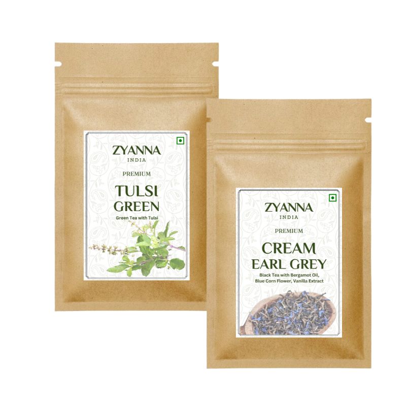 Tulsi Green Tea & Cream Earl Grey Tea